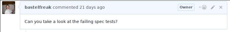 Please look at the failing Spec Tests