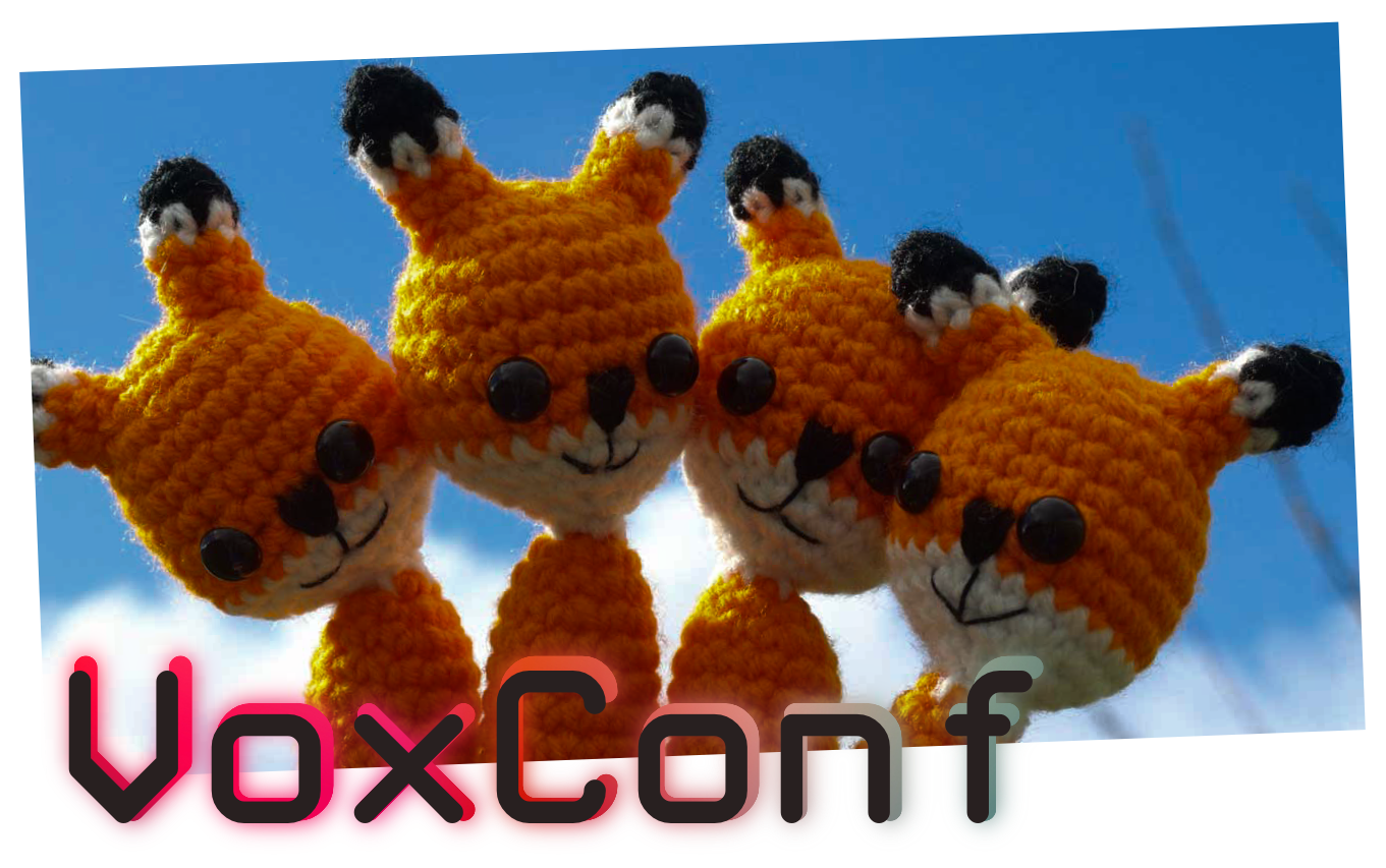 Foxes against the blue sky